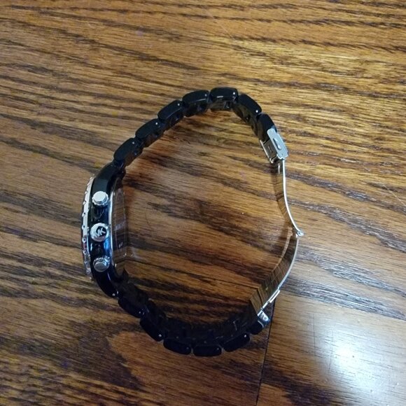 Michael Kors Men's Chronograph Quartz Watch, Black Case, Black Face, MK-8128 - Picture 4 of 9